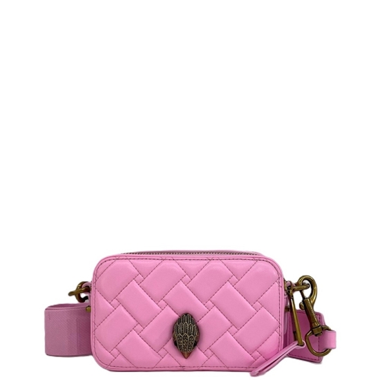 Picture of Kurt Geiger Two-Zip Small Kensington Camera Bag - Pink