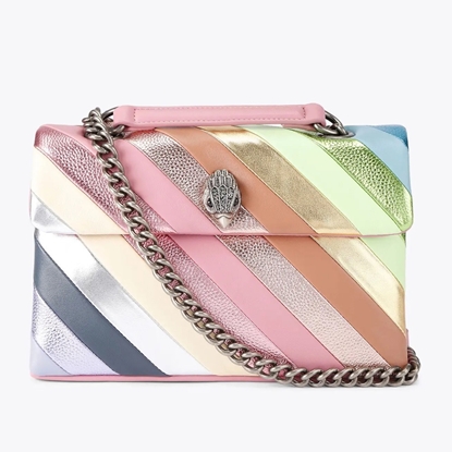 Picture of Kurt Geiger Leather Kensington Shoulder Bag - Rainbow