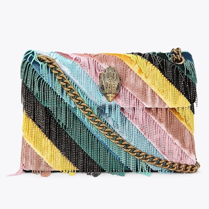 Picture of Kurt Geiger Mini Kensington Fringes - Velvet