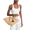 Picture of Michael Kors Isla Small Fan Tote - Natural/Peanut