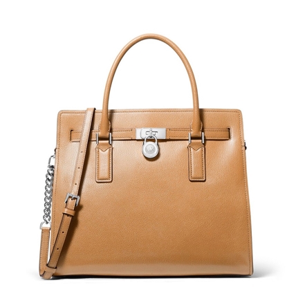 Picture of Michael Kors Hamilton Moderne Large Satchel - Peanut