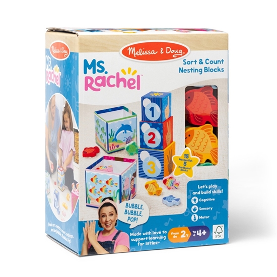 Picture of Melissa & Doug Ms. Rachel Nesting Blocks