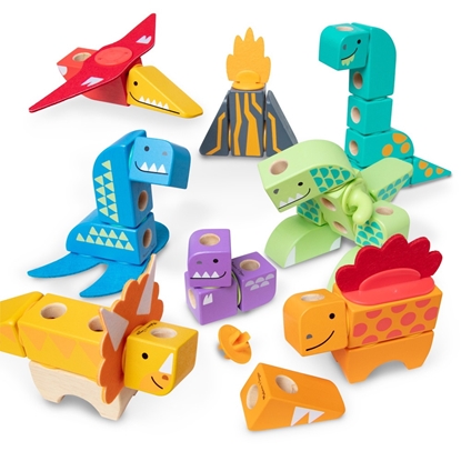 Picture of Melissa & Doug Blockables Dino Play Set