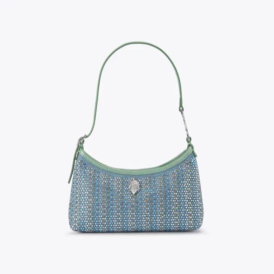 Picture of Kurt Geiger Fabric Kurt Mini Shoulder Bag - Blue/Pale Combo