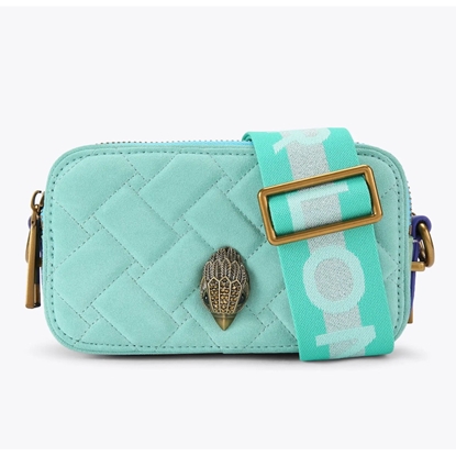 Picture of Kurt Geiger Two-Zip Small Kensington Camera Bag - Blue