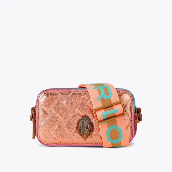 Picture of Kurt Geiger Two-Zip Small Kensington Camera Bag - Orange