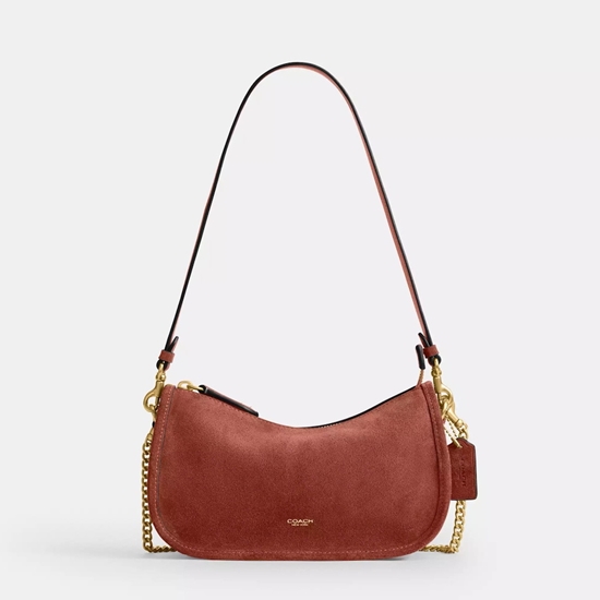 Picture of Coach Suede Waverly Bag - Clay