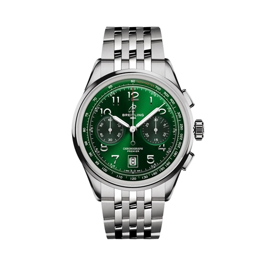 Picture of Breitling Premier B01 Chrono 42 - Stainless Steel/Green Dial