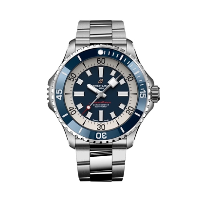 Picture of Breitling Superocean Automatic 46 - Stainless Steel/Blue Dial