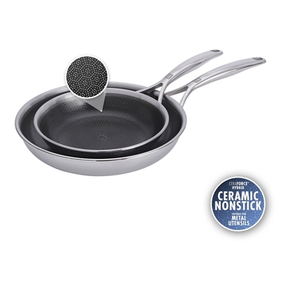 Picture of Zwilling Peak 2PC Stainless Steel Dual Performance Fry Pan Set