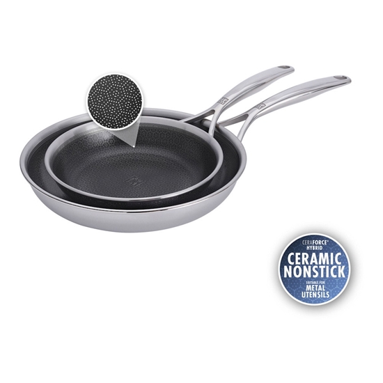 Picture of Zwilling Peak 2PC Stainless Steel Dual Performance Fry Pan Set