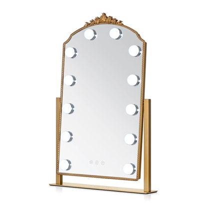 Picture of Zadro LED Lighted Hollywood Mirror with Gold Decor