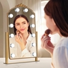 Picture of Zadro LED Lighted Hollywood Mirror with Gold Decor