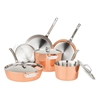 Picture of Viking Contemporary 4-Ply Copper 9-Piece Set with Metal Lids