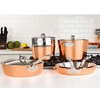 Picture of Viking Contemporary 4-Ply Copper 9-Piece Set with Metal Lids