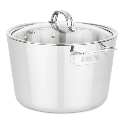 Picture of Viking Contemporary 3-Ply Stainless Steel 8-Qt. Stock Pot