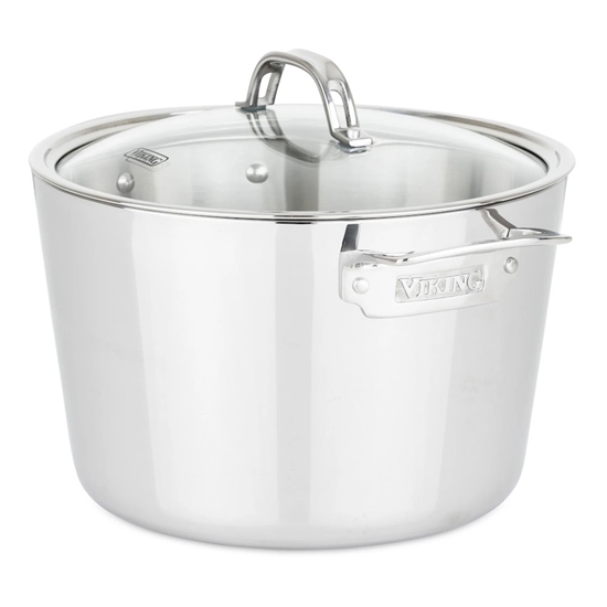 Picture of Viking Contemporary 3-Ply Stainless Steel 8-Qt. Stock Pot