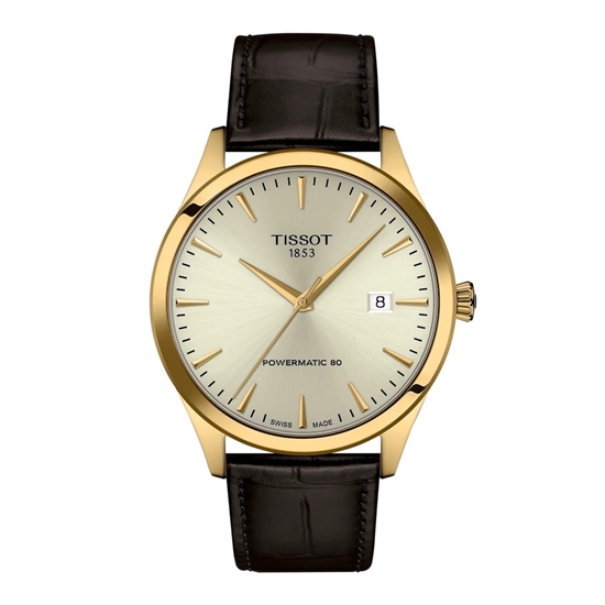 Picture of Tissot Classic Dream 40MM Watch with Gold Case & Black Strap