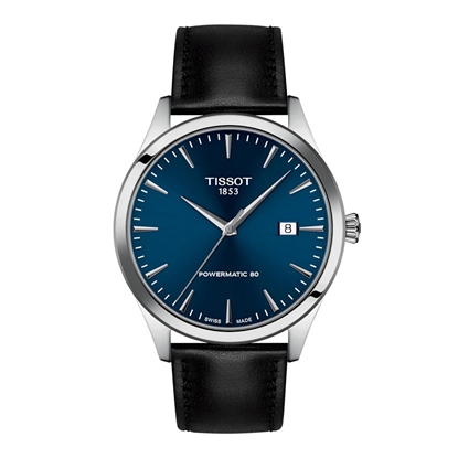 Picture of Tissot Classic Dream 40MM Watch with Blue Dial & Black Strap