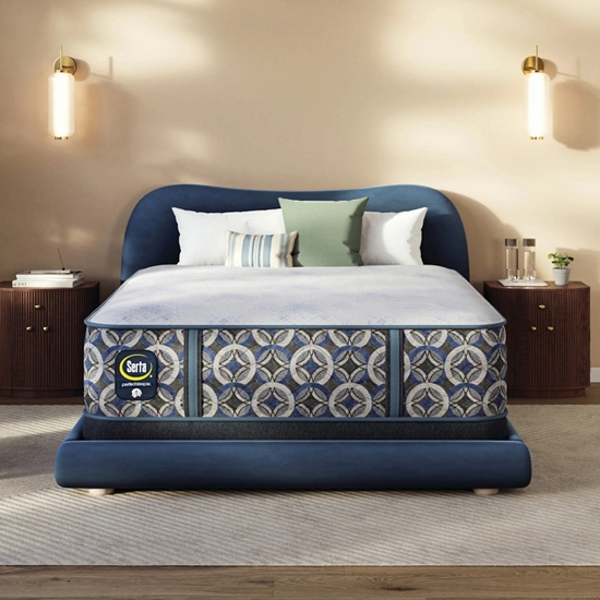 Picture of Serta Cascade Bluff Medium Hybrid Tight Top Mattress - Queen