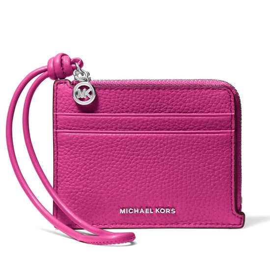 Picture of Michael Kors Jet Set Small Card Case Wristlet - Raspberry