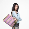 Picture of Marc Jacobs Stripe Mesh Rope Large Tote - Purple Multi
