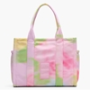 Picture of Marc Jacobs Blurred Floral Puffy Nylon Large Tote- Ribbon Pink