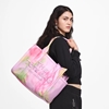 Picture of Marc Jacobs Blurred Floral Puffy Nylon Large Tote- Ribbon Pink