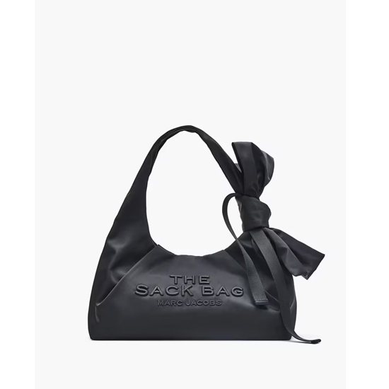 Picture of Marc Jacobs Nylon Bow Medium Sack Bag - Black