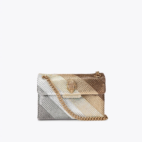 Picture of Kurt Geiger Mini Crystal Kensington Bag - Metal Combination