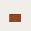 Picture of Ferragamo Gancini Credit Card Holder - Natural Brown