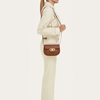 Picture of Ferragamo Double Gancini Mini Bag - Cognac