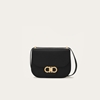 Picture of Ferragamo Double Gancini N/S Crossbody - Black
