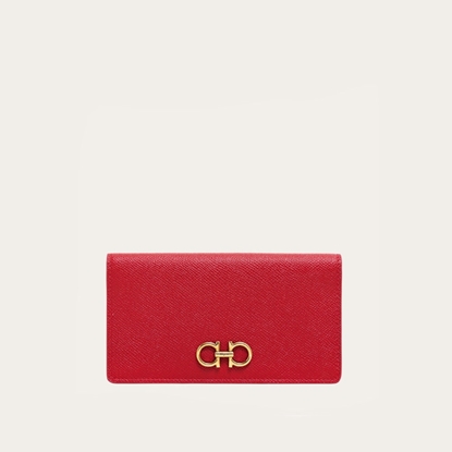 Picture of Ferragamo Gancini Continental Wallet - Lipstick Red