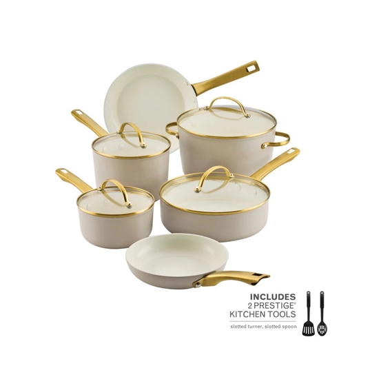 Picture of Farberware Forged Induction 12-Piece Cookware Set - Taupe