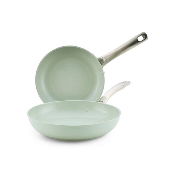 Picture of Circulon Halo LaserDefense Twin Pack Fry Pans - Sage Green