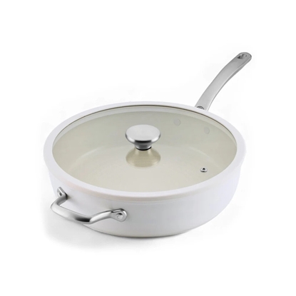 Picture of Circulon Halo LaserDefense 5-Qt. Covered Saute - Pearl White