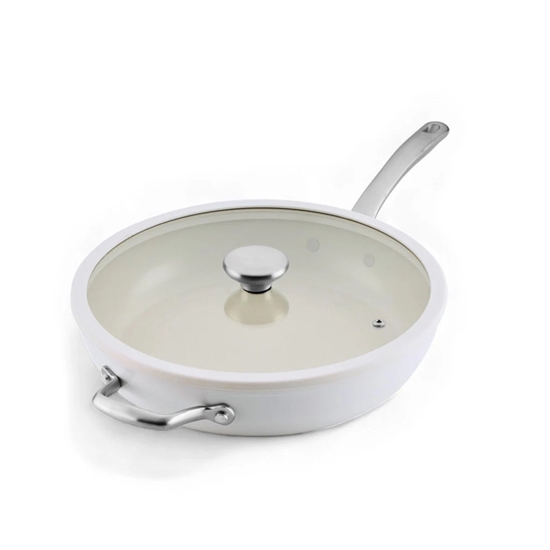Picture of Circulon Halo LaserDefense 12'' Helper Handle Pan- Pearl White