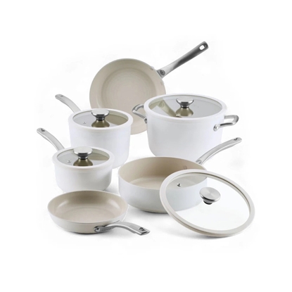 Picture of Circulon Halo LaserDefense 10PC Cookware Set - Pearl White