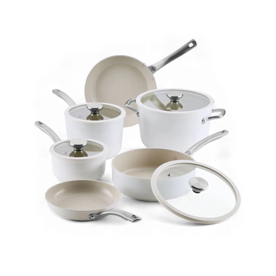 Picture of Circulon Halo LaserDefense 10PC Cookware Set - Pearl White