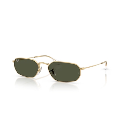 Picture of Ray-Ban Polished Arista Gold Sunglasses with Green Lens