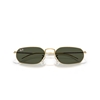 Picture of Ray-Ban Polished Arista Gold Sunglasses with Green Lens