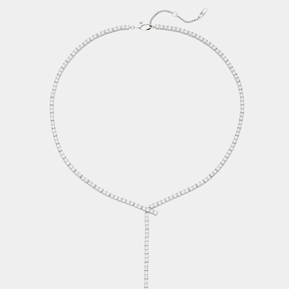 Picture of Nadri Tennis Y Necklace - Rhodium