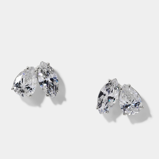 Picture of Nadri Everleigh Stud Earrings - Rhodium