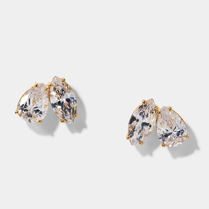 Picture of Nadri Everleigh Stud Earrings - Gold