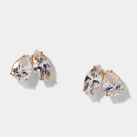 Picture of Nadri Everleigh Stud Earrings - Gold