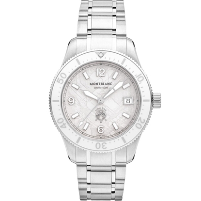 Picture of Montblanc Iced Sea Automatic Date 0 Oxygen Watch -White