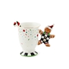 Picture of MacKenzie-Childs Bake Shop Gingerbread Handle Mug with Spoon