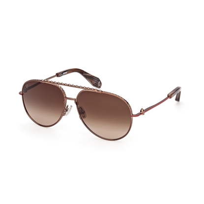 Picture of Louboutin Shiny Dark Bronze Metal Sunglasses w/ Gradient Lens