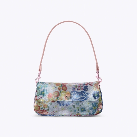 Picture of Kurt Geiger Pickle Shoulder Bag - Blue Pale Combination